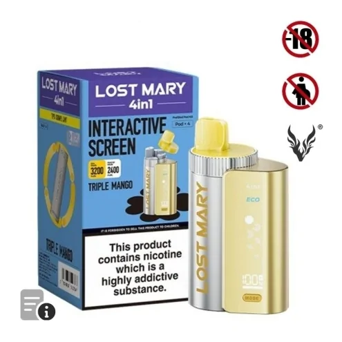 Puff Triple Mango 4in1 de Lost Mary Puff Triple Mango 4in1 de Lost Mary