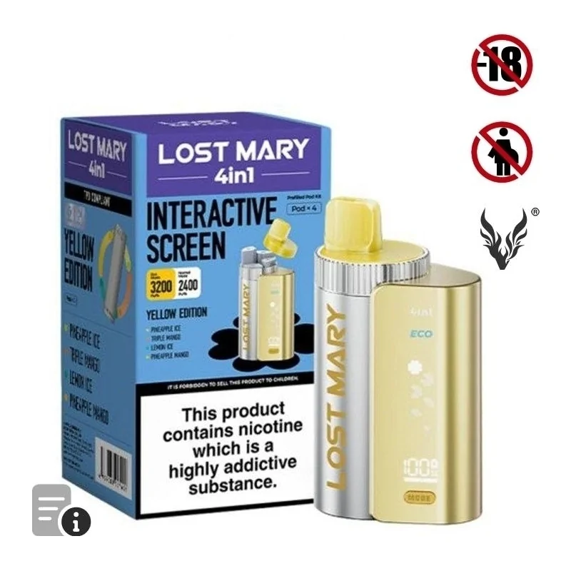 Puff Yellow Edition 4in1 de Lost Mary