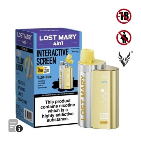 Puff Yellow Edition 4in1 de Lost Mary