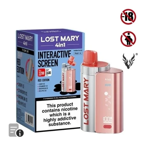 Puff Red Edition 4in1 de Lost Mary Puff Red Edition 4in1 de Lost Mary