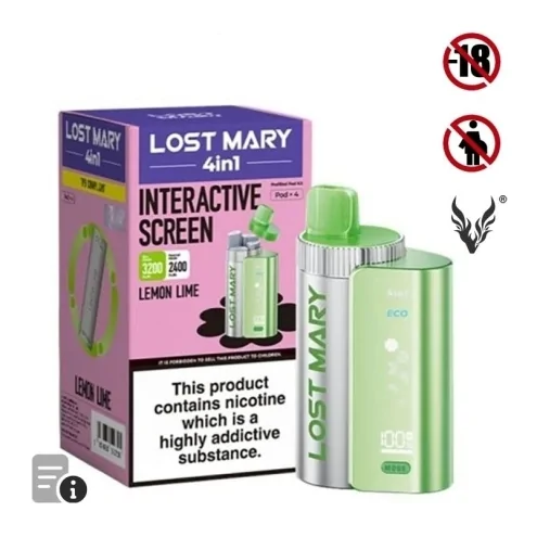 Puff Lemon Lime 4in1 de Lost Mary Puff Lemon Lime 4in1 de Lost Mary