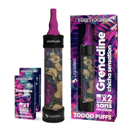 Puff Chicha Grenadine de Starhooks par Liquideo