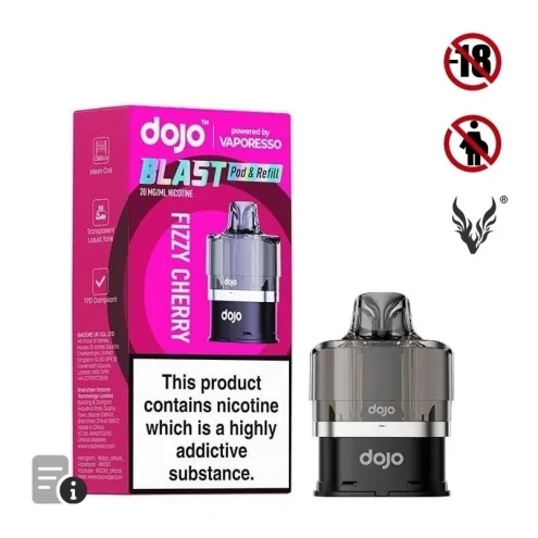 Cartouche Pré-Remplie Blast 6000 Fizzy Cherry Dojo de Vaporesso Cartouche Pré-Remplie Blast 6000 Fizzy Cherry Dojo de Vaporesso