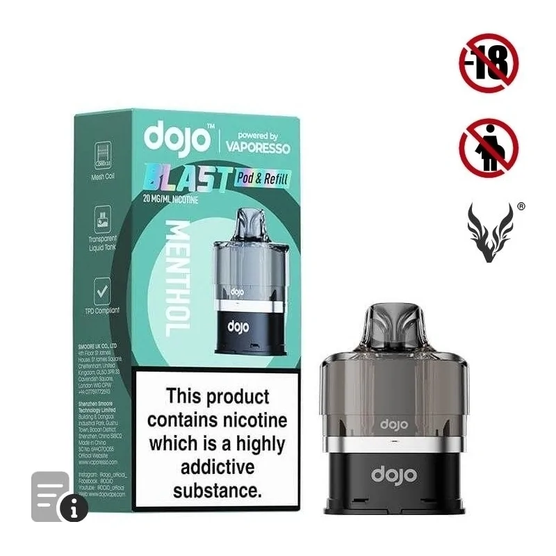 Cartouche Pré-Remplie Blast 6000 Menthol Dojo de Vaporesso