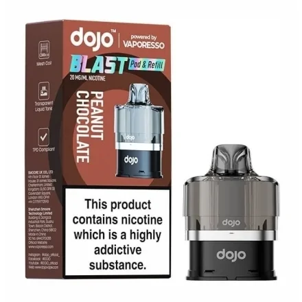 Cartouche Pré-Remplie Blast 6000 Peanut Chocolate Dojo de Vaporesso