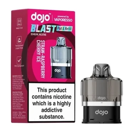 Cartouche Pré-Remplie Blast 6000 Straw-Raspberry Cherry Ice  Dojo de Vaporesso