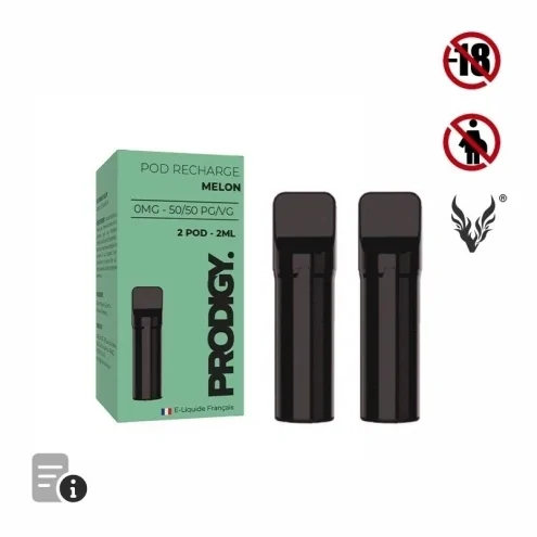 Cartouche Pré-Remplie Melon de Prodigy par Vape Maker Cartouche Pré-Remplie Melon de Prodigy par Vape Maker