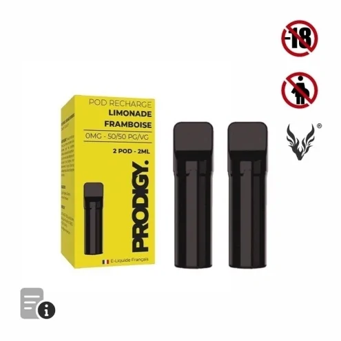 Cartouche Pré-Remplie Limonade Framboise de Prodigy par Vape Maker Cartouche Pré-Remplie Limonade Framboise de Prodigy par Vape Maker
