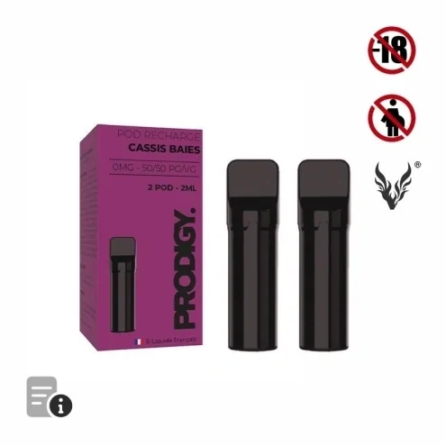 Cartouche Pré-Remplie Cassis Baie de Prodigy par Vape Maker Cartouche Pré-Remplie Cassis Baie de Prodigy par Vape Maker