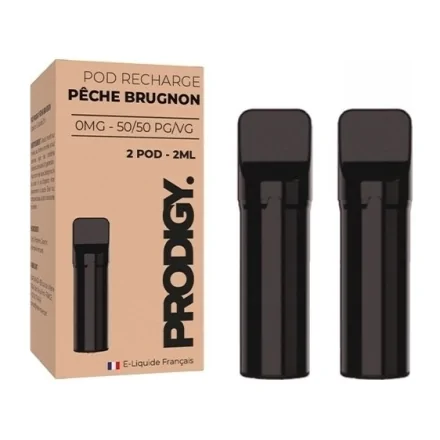 Cartouche Pré-Remplie Pêches Brugnon de Prodigy par Vape Maker