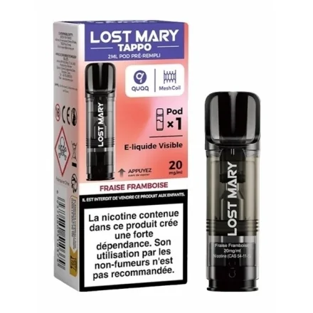 Cartouche Tappo Fraise Framboise de Lost Mary