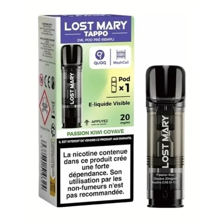 Cartouche Tappo Passion Kiwi Goyave de Lost Mary