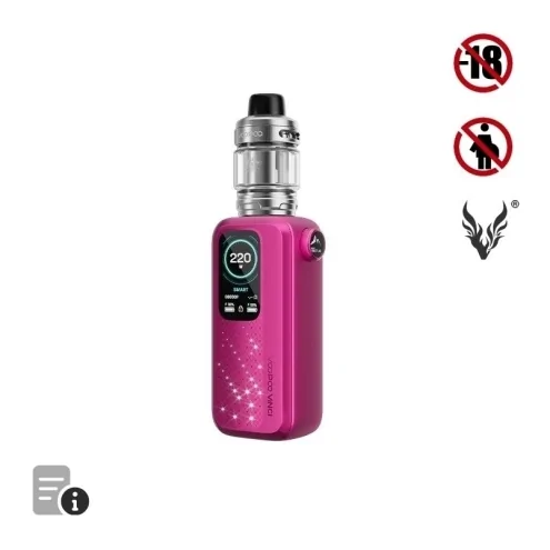 Kit Vinci Spark 220 Rose Red de Voopoo Kit Vinci Spark 220 Rose Red de Voopoo