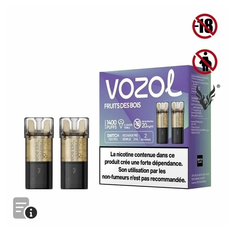 Cartouche Switch Pro Fruits Des Bois de Vozol