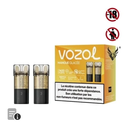 Cartouche Switch Pro Mangue Glacée de Vozol Cartouche Switch Pro Mangue Glacée de Vozol
