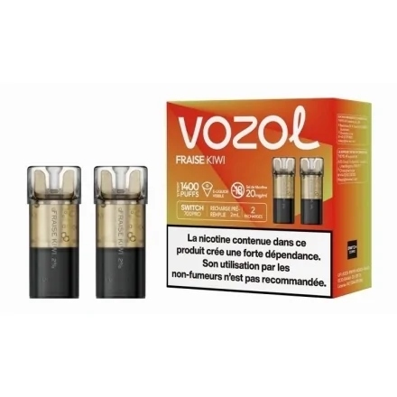 Cartouches Switch Pro Fraise Kiwi de Vozol