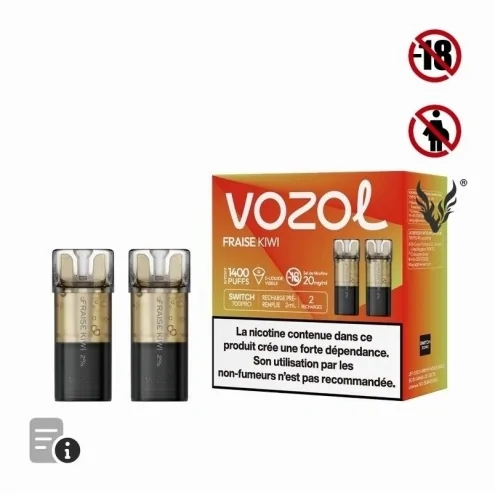 Cartouches Switch Pro Fraise Kiwi de Vozol