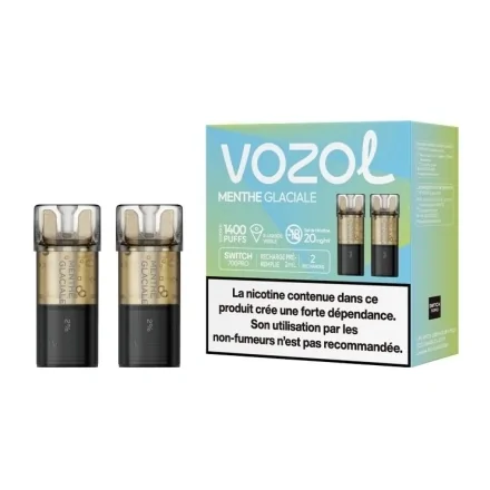 Cartouches Switch Pro Menthe Glaciale de Vozol