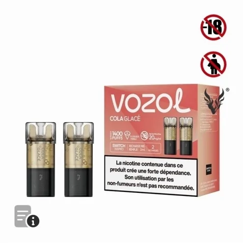 Cartouches Switch Pro Cola Glacé de Vozol
