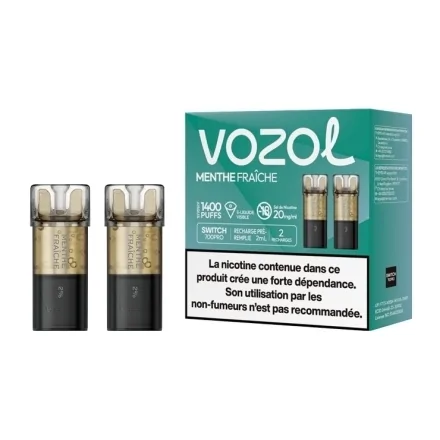 Cartouches Switch Pro Menthe fraiche de Vozol