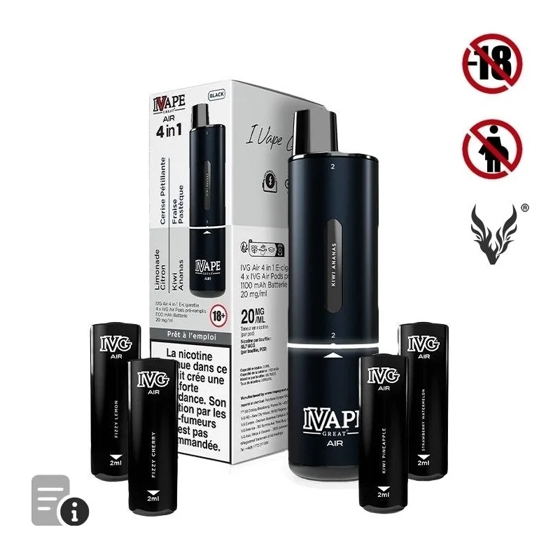 Puff Air 4 in 1Black Edition de IVapeGreat