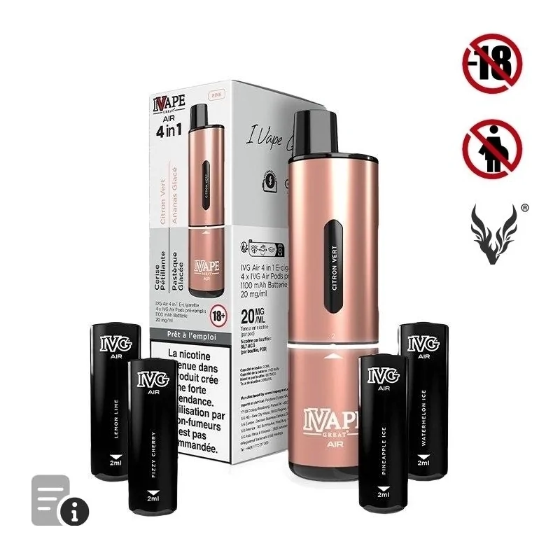 Puff Air 4 in 1Pink Edition de IVapeGreat