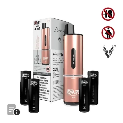 Puff Air 4 in 1Pink Edition de IVapeGreat Puff Air 4 in 1Pink Edition de IVapeGreat
