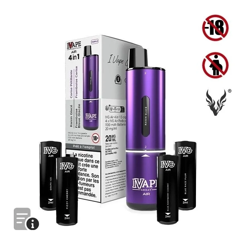 Puff Air 4 in 1Purple Edition de IVapeGreat