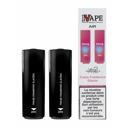 Cartouches Air Fraise Framboise Glacées de IVapeGreat