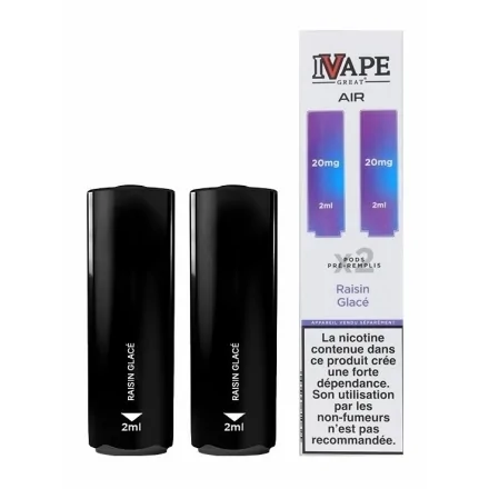 Cartouches Air Raisin Glacé de IVapeGreat