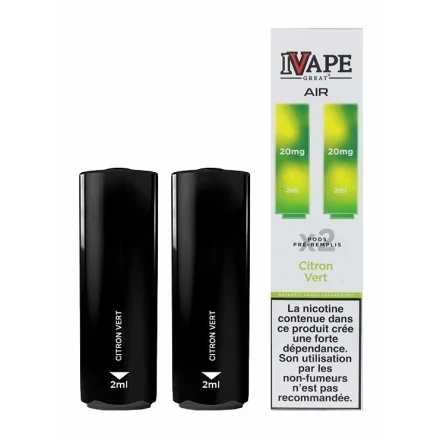 Cartouches Air Series Citron Vert de IVapeGreat