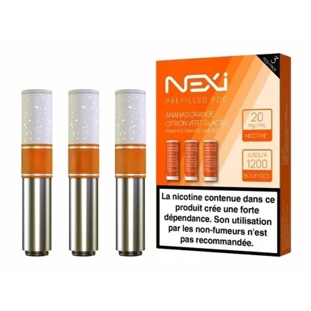 Cartouches Nexi One Ananas Orange Citron Glacés de Aspire