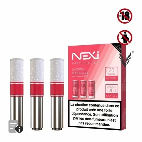 Cartouches Nexi One Limonade Rose Glacée de Aspire Cartouches Nexi One Limonade Rose Glacée de Aspire