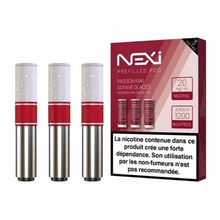 Cartouches Nexi One Passion Kiwi Goyave Glacés de Aspire