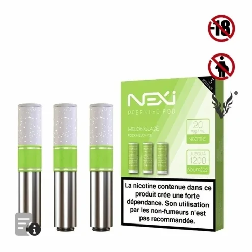 Cartouches Nexi One Melon Glacé de Aspire Cartouches Nexi One Melon Glacé de Aspire
