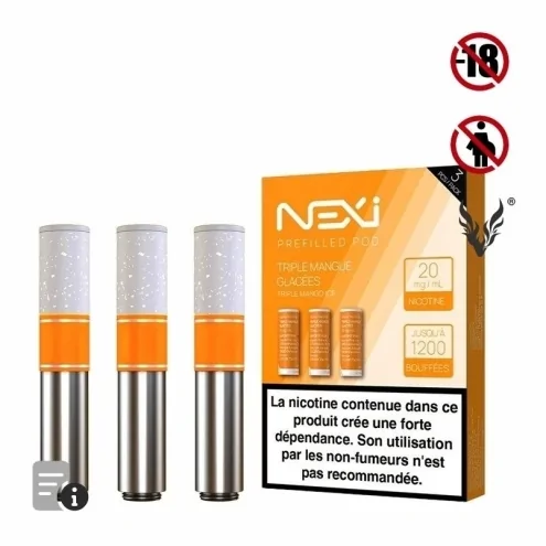 Cartouches Nexi One Triple Mangue Glacée de Aspire Cartouches Nexi One Triple Mangue Glacée de Aspire