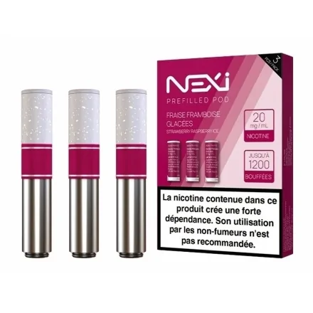 Cartouches Nexi One Fraise Framboise Glacées de Aspire
