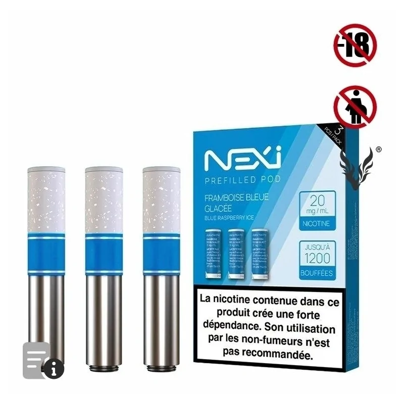Cartouches Nexi One Framboise Bleue Glacée de Aspire