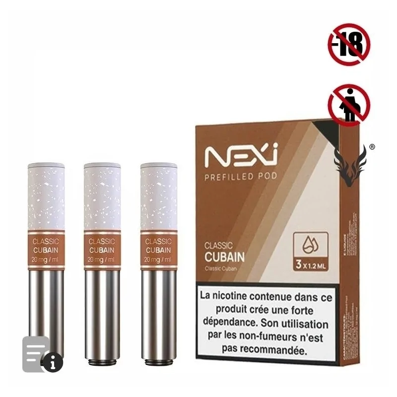 Cartouches Nexi One Classic Cubain de Aspire