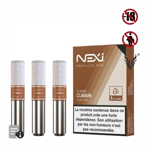 Cartouches Nexi One Classic Cubain de Aspire Cartouches Nexi One Classic Cubain de Aspire