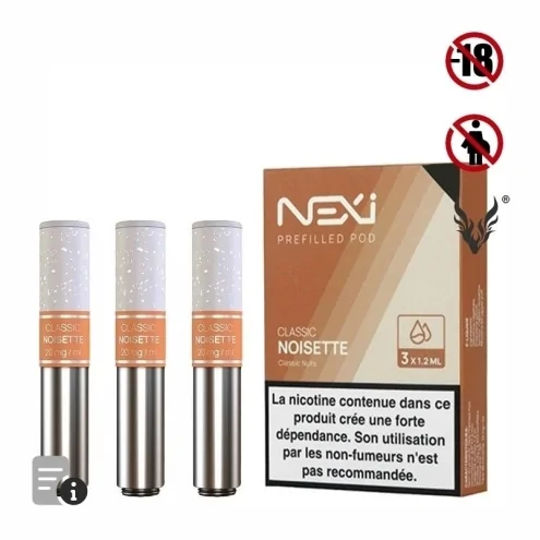 Cartouches Nexi One Classic Noisette de Aspire Cartouches Nexi One Classic Noisette de Aspire