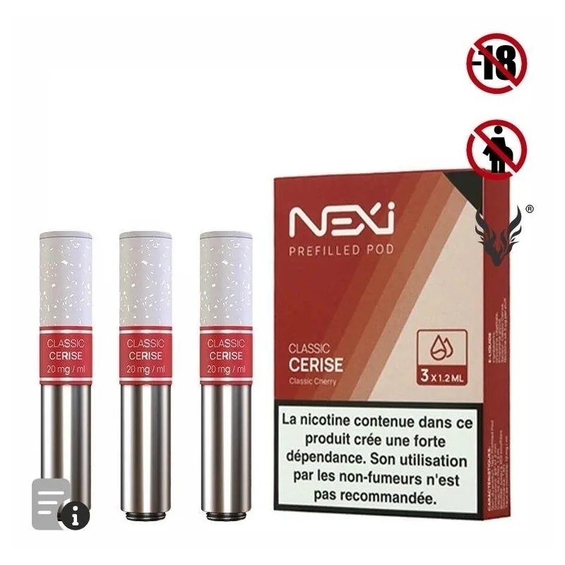 Cartouches Nexi One Classic Cerise de Aspire