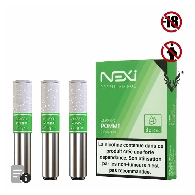 Cartouches Nexi One Classic Pomme de Aspire