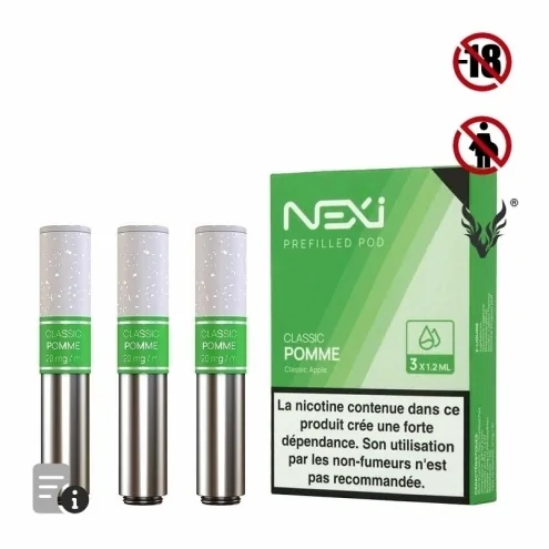 Cartouches Nexi One Classic Pomme de Aspire Cartouches Nexi One Classic Pomme de Aspire