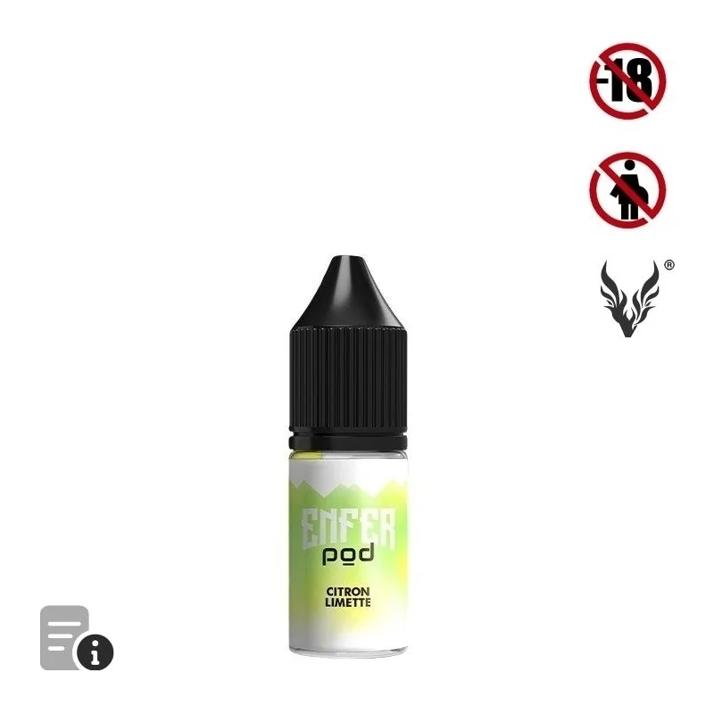 E-liquide Citron Limette 10ml de Enfer pod