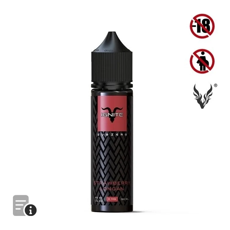 E-liquide Strawberry Longan 50ml de Ignite Subzero