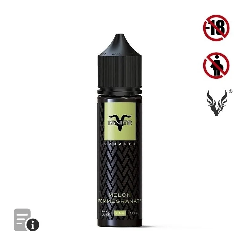 E-liquide Melon Pommegranate 50ml Ignite Subzero