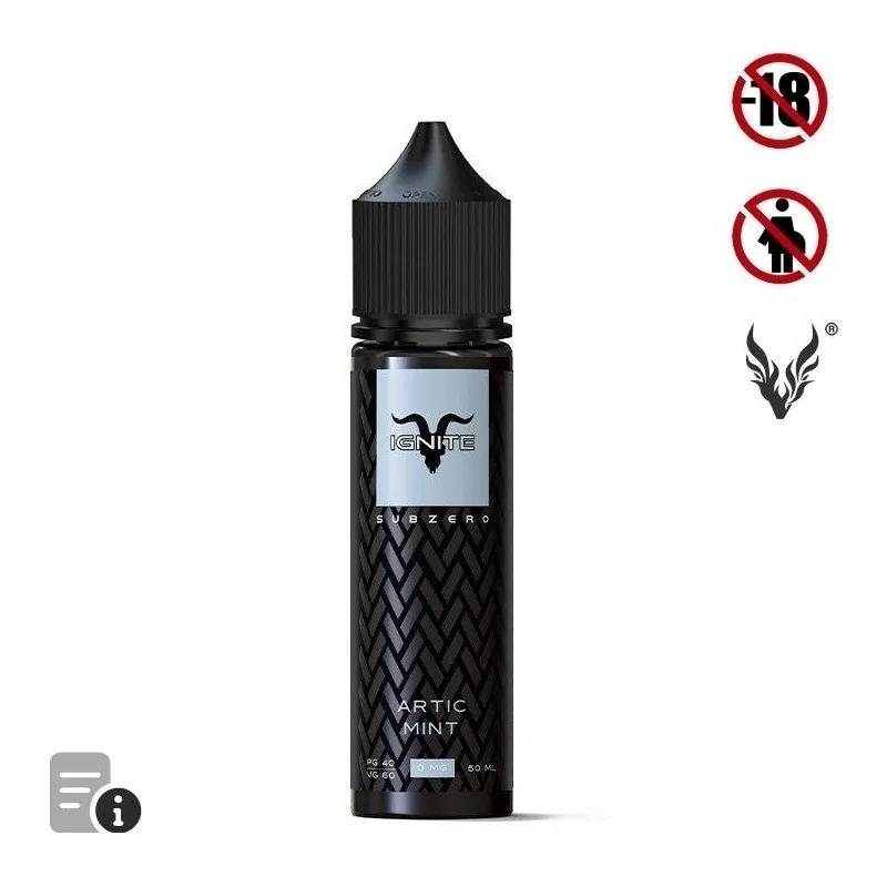 E-liquide Artic Mint 50ml de Ignite Subzero
