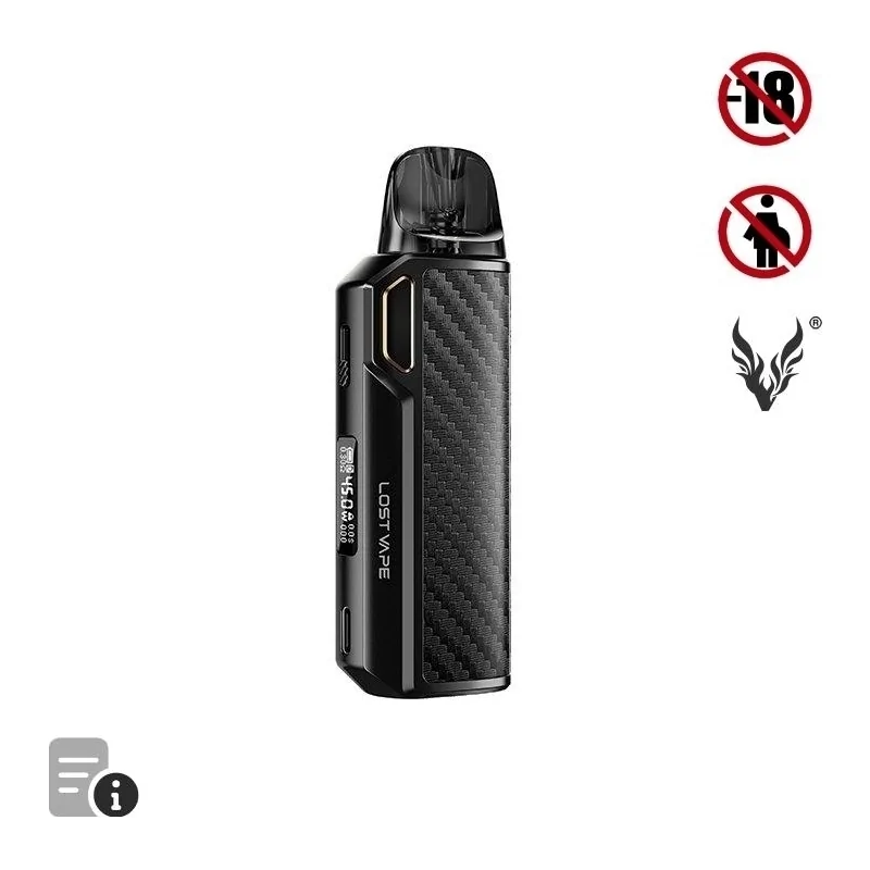 Pod Thelema Elite DM45 Black Carbon de Lost Vape