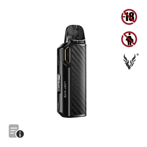 Pod Thelema Elite DM45 Black Carbon de Lost Vape
